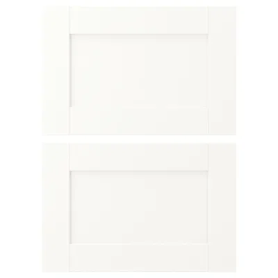 Ikea Enhet Drawer Front, White Frame, 18x12 "