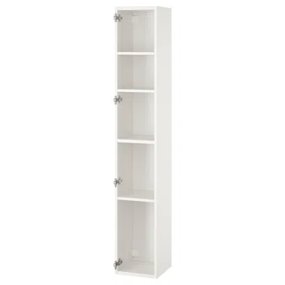 Ikea Enhet High Cabinet With 4 Shelves, White, 12x12x72 "