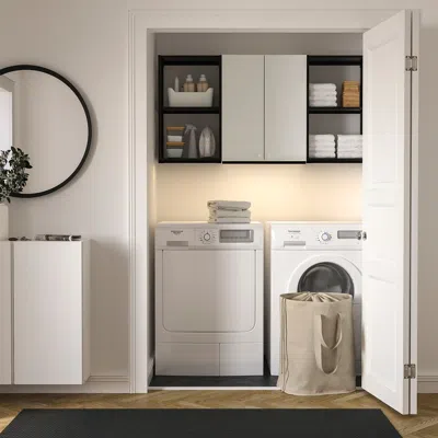 Ikea Enhet Storage Combination, Anthracite/white, 60x12 3/4x30 "