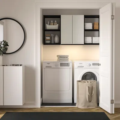 Ikea Enhet Storage Combination, Anthracite/white, 60x12 3/4x30 "