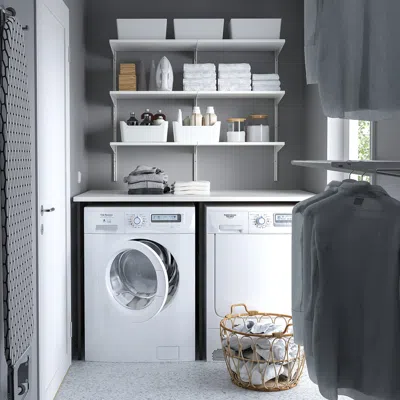Ikea Enhet Storage Combination, Anthracite/white Laminate, 61 1/2x34x40 5/8 "