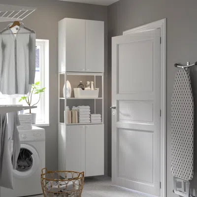 Ikea Enhet Storage Combination, White, 24x12 3/4x90 "