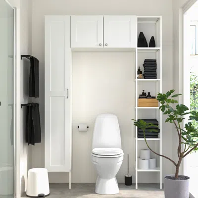 Ikea Enhet Storage Combination, White/white Frame, 54x12 3/4x80 "