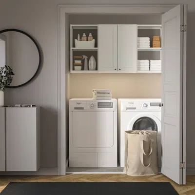 Ikea Enhet Storage Combination, White/white Frame, 60x12 3/4x30 "