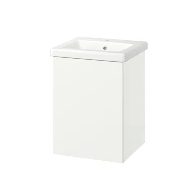 Ikea Enhet / Tvällen Wash-stnd With Door/wash-basin, White, 19 5/8x19 1/8x26 "