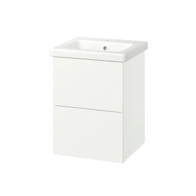 Ikea Enhet / Tvällen Wash-stnd With Drawers/wash-basin, White, 19 5/8x19 1/8x26 "
