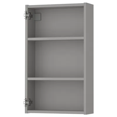 Ikea Enhet Wall Cabinet With 2 Shelves, Gray, 18x6x30 "