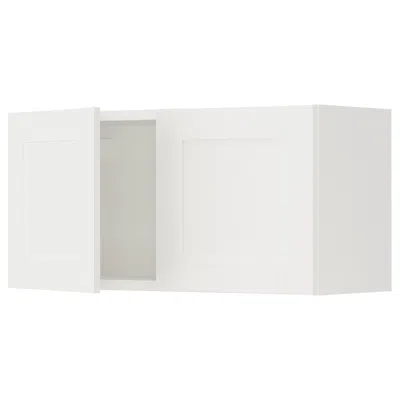 Ikea Enhet Wall Cabinet With Doors, White/white Frame, 30x12 3/4x15 "