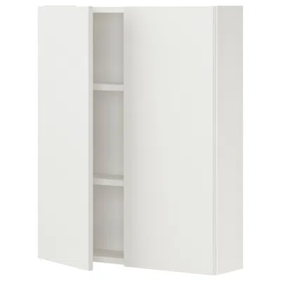 Ikea Enhet Wall Cabinet/2 Door, White, 24x6 3/4x30 "