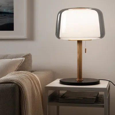 Ikea Evedal Table Lamp, Marble/gray, Max.: 13 W
