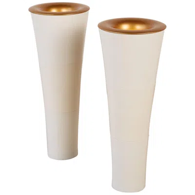 Pre-owned Ikea Fackla Floor Lamps, Plastic, Post-modern Design, 1980s In Sand