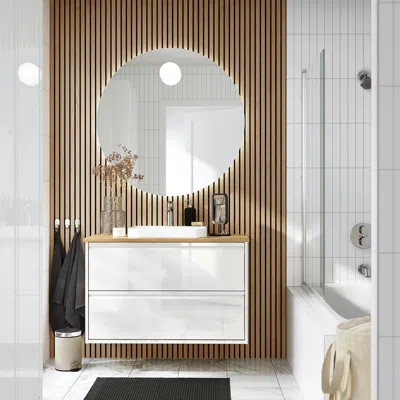 Ikea Faxälven Mirror With Built-in Lighting, 39 3/8 "
