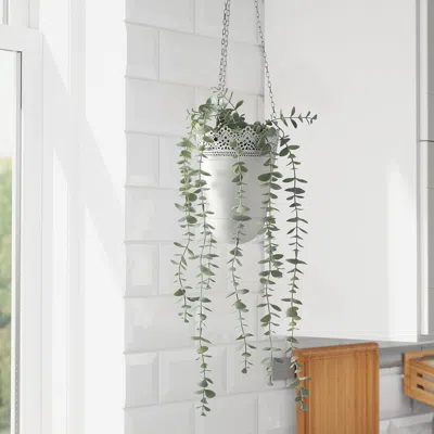 Ikea Fejka Artificial Potted Plant, Indoor/outdoor Hanging/eucalyptus, 3 ½ " In Green