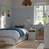 Ikea Fågelfjället Bed Frame With 2 Storage Boxes, Off-white, Twin In White