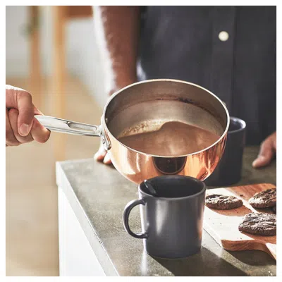 Ikea Finmat Saucepan With Lid, Copper/stainless Steel, 2 Qt