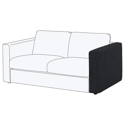 Ikea Finnala Armrest, Tallmyra Black/gray, Height With Legs: 28 "