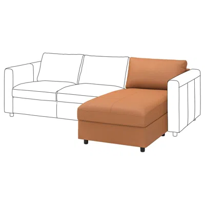 Ikea Finnala Chaise Section, Grann/bomstad Golden Brown, Height Including Back Cushions: 33 1/2 "