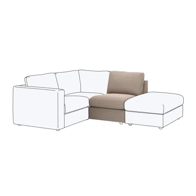 Ikea Finnala Cover For 1-seat Section, Tallmyra Beige