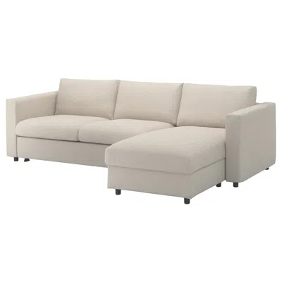 Ikea Finnala Cover For Sleeper Sofa, With Chaise/gunnared Beige, Bed Height: 20 7/8 "