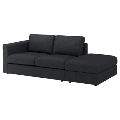 Ikea Finnala Cover For Sofa, With Open End/tallmyra Black/gray, Height Including Back Cushions: 32 5/8 "