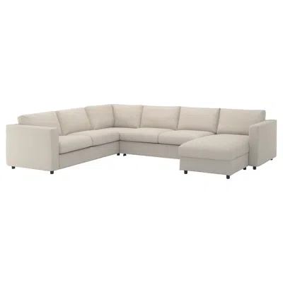 Ikea Finnala Cover For/corner Sleeper Sofa, 5-seat, With Chaise/gunnared Beige, Bed Height: 20 7/8 "