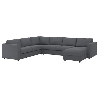 Ikea Finnala Cover For/corner Sleeper Sofa, 5-seat, With Chaise/gunnared Medium Gray, Bed Height: 20 7/8 