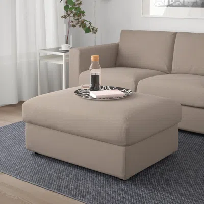 Ikea Finnala Ottoman With Storage, Tallmyra Beige, Length: 38 5/8 "