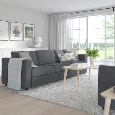 Ikea Finnala Sleeper Sofa, Gunnared Medium Gray, Bed Height: 20 7/8 "