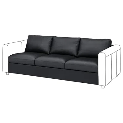 Ikea Finnala Sofa Section, Grann/bomstad Black, Height Including Back Cushions: 33 1/2 "