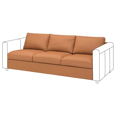 Ikea Finnala Sofa Section, Grann/bomstad Golden Brown, Height Including Back Cushions: 33 1/2 "