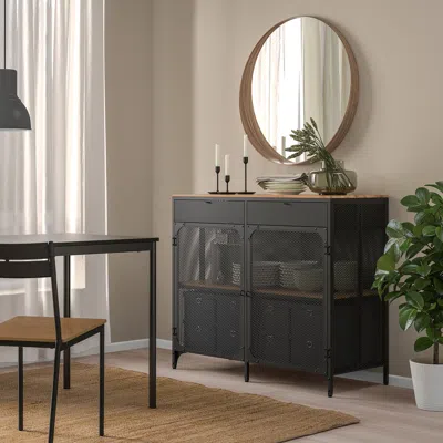 Ikea Fjällbo Sideboard, Black, 43 3/4x18 1/2x37 3/8 "