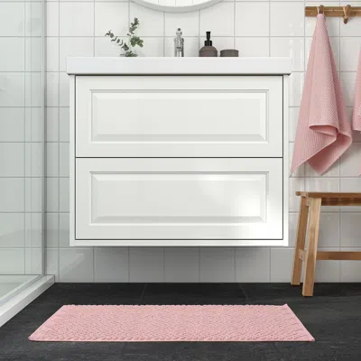 Ikea Fjällkattfot Bath Mat, Pale Pink, 20x31 "