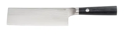 Ikea Fjällröding Nakiri Knife, Damascus Steel/black, 7 "