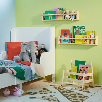 Ikea Flisat Wall Storage, Light White Stained Pine, 27 ½x3 ½x6 ¼ " In Nude