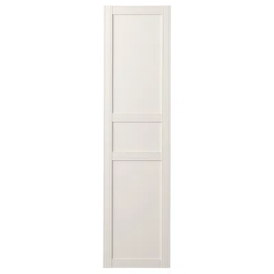Ikea Flisberget Door With Hinges, Off-white, 19 1/2x76 5/8 " In Gray