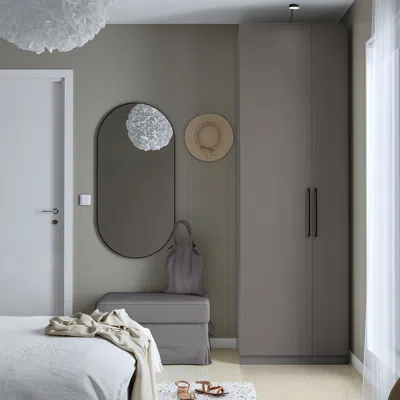 Ikea Forsand Door, Dark Gray, 9 7/8x90 1/8 "