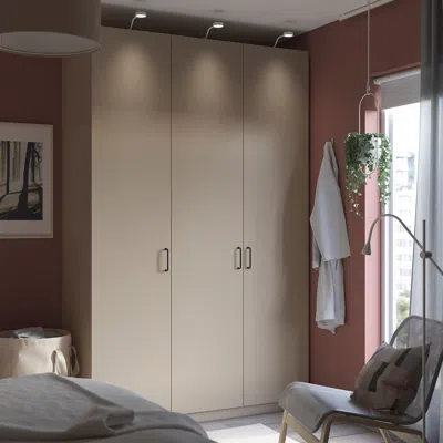 Ikea Forsand Door With Hinges, Gray-beige, 19 1/2x90 3/8 "