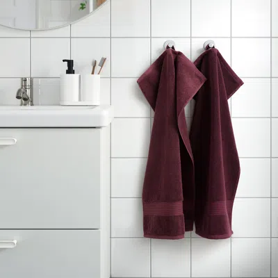 Ikea Fredriksjön Hand Towel, Deep Red, 16x28 "