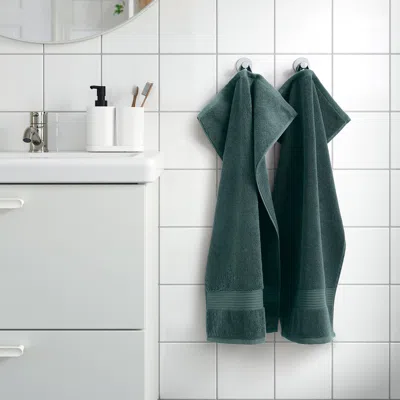 Ikea Fredriksjön Hand Towel, Gray-turquoise, 16x28 "