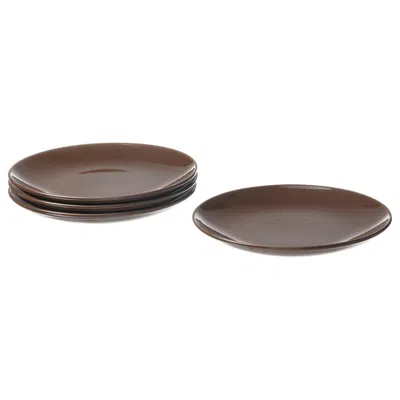 Ikea Färgklar Side Plate, Glossy Brown, 8 "