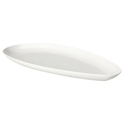 Ikea Fröjdefull Serving Plate, White, 16x7 "