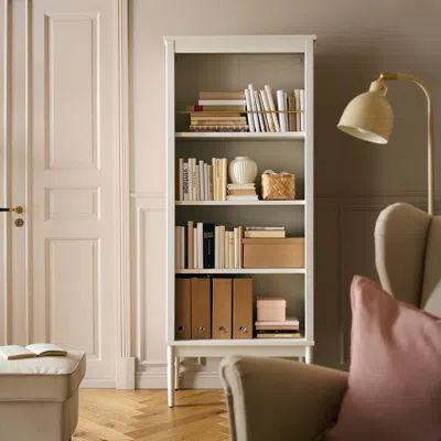 Ikea Färjkarl Bookcase, Off-white, 30 1/2x15 1/8x73 7/8 "