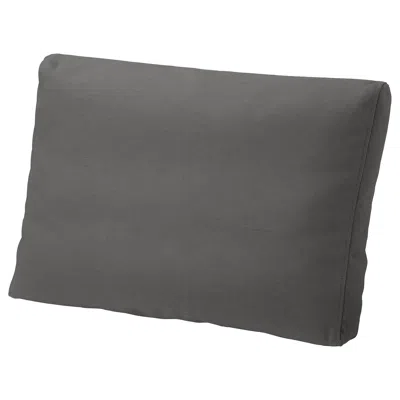Ikea Frösön Cover For Back Cushion, Outdoor Dark Gray, 24 3/8x17 3/8 " In Black