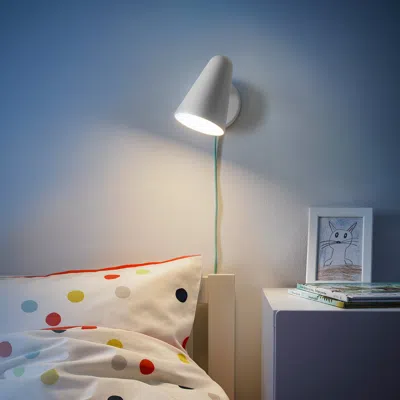 Ikea Fubbla Led Wall Lamp, White, Max.: 3 W