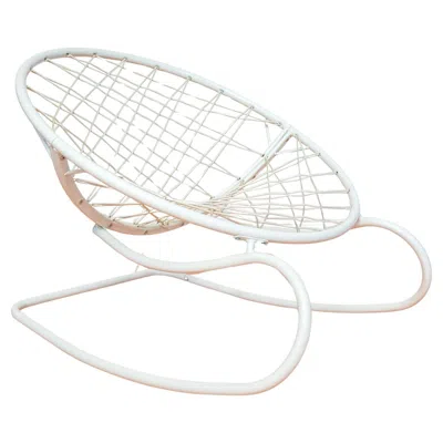 Pre-owned Ikea Futuristic Rocking Chair Danish Large White Space Age Minimalist Architectural