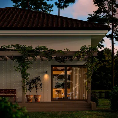 Ikea Getkål Led Lighting Curtain, Outdoor, 315 " In Brown