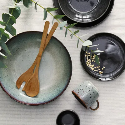 Ikea Gladelig Serving Bowl, Beige-green, 12 "