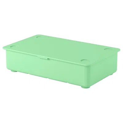Ikea Glis Box With Lid, Green, 13 3/8x8 1/4 "