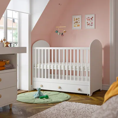Ikea Gonatt Crib With Drawer, White, 27 1/2x52 "