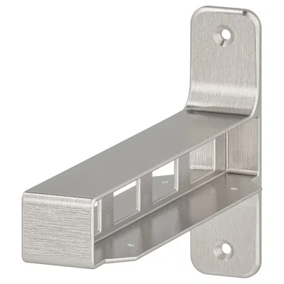 Ikea Granhult Connecting Bracket, Nickel Plated, 7 7/8x4 3/4 " In Silver
